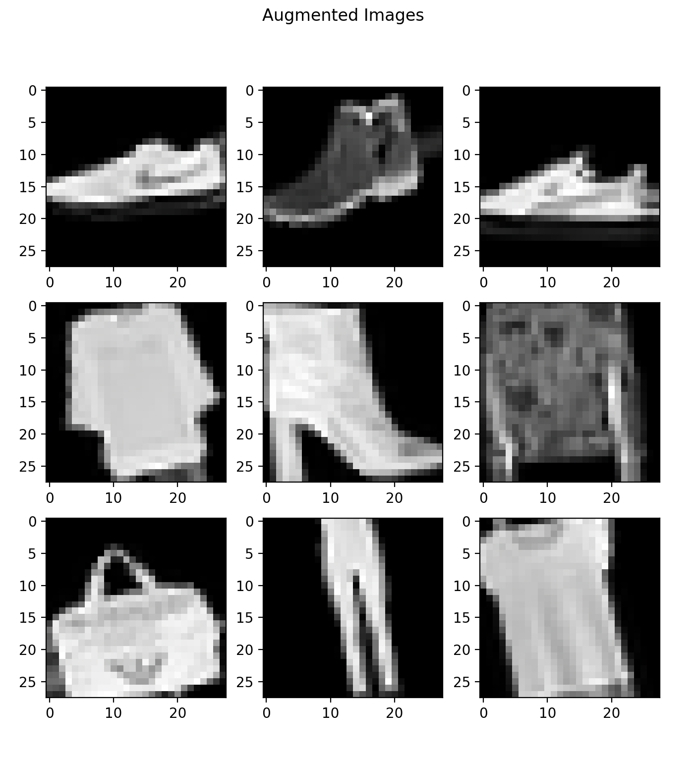 Training Data Augmented on first few images