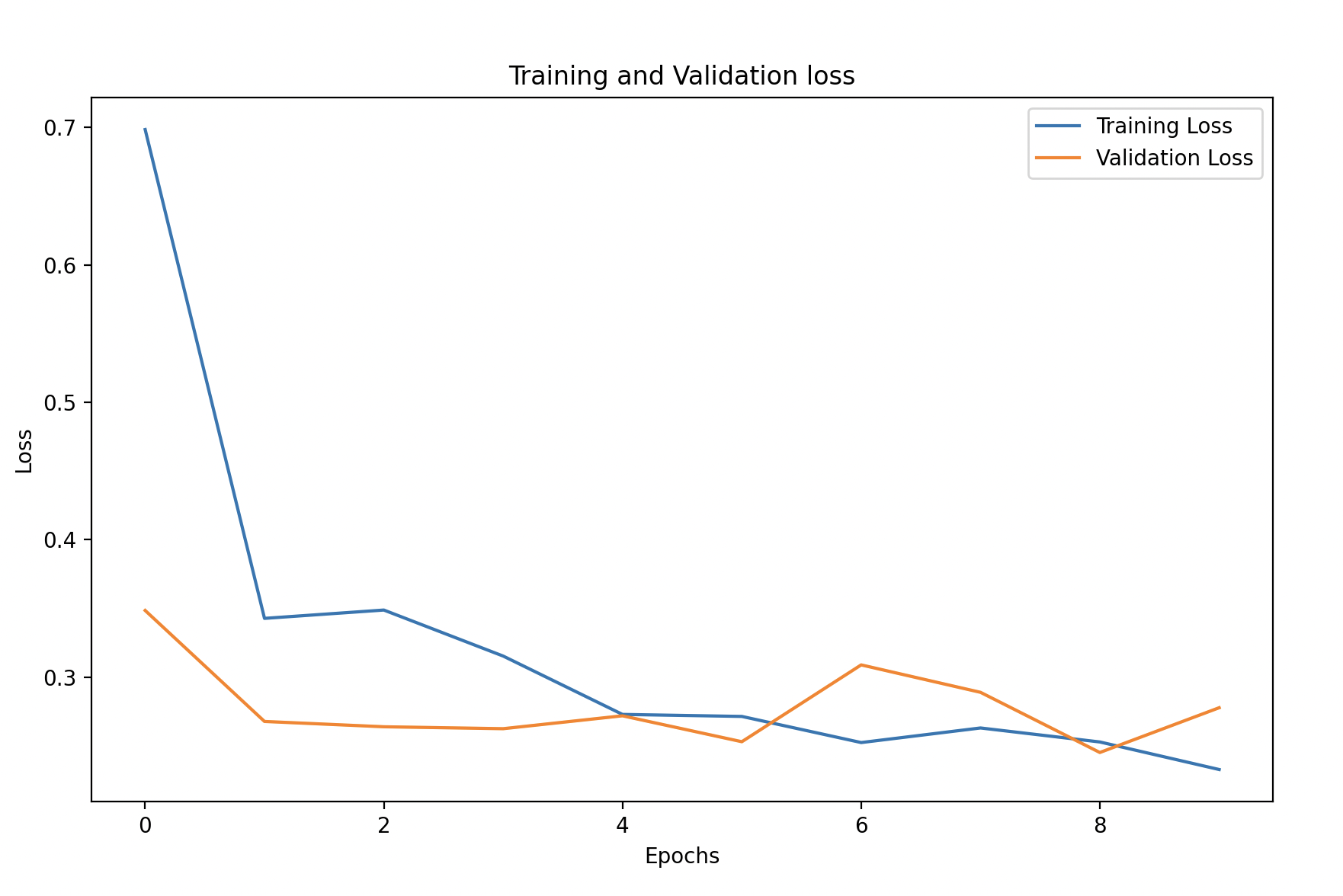 Training and Validation Loss